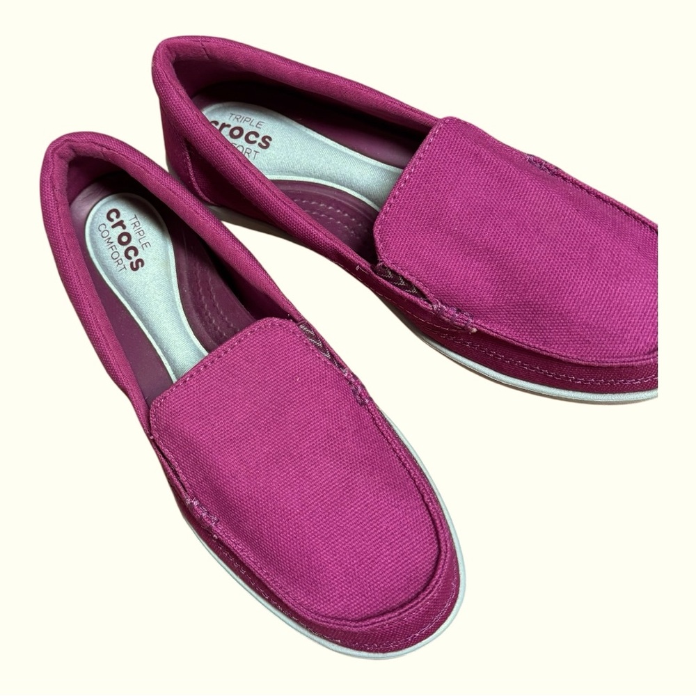 CROCS Walu II Canvas Loafer Women's Size 7 - Picture 5 of 7